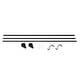 preview thumbnail 15 of 25, Acroma Black Adjustable Curtain Rod with Final Set