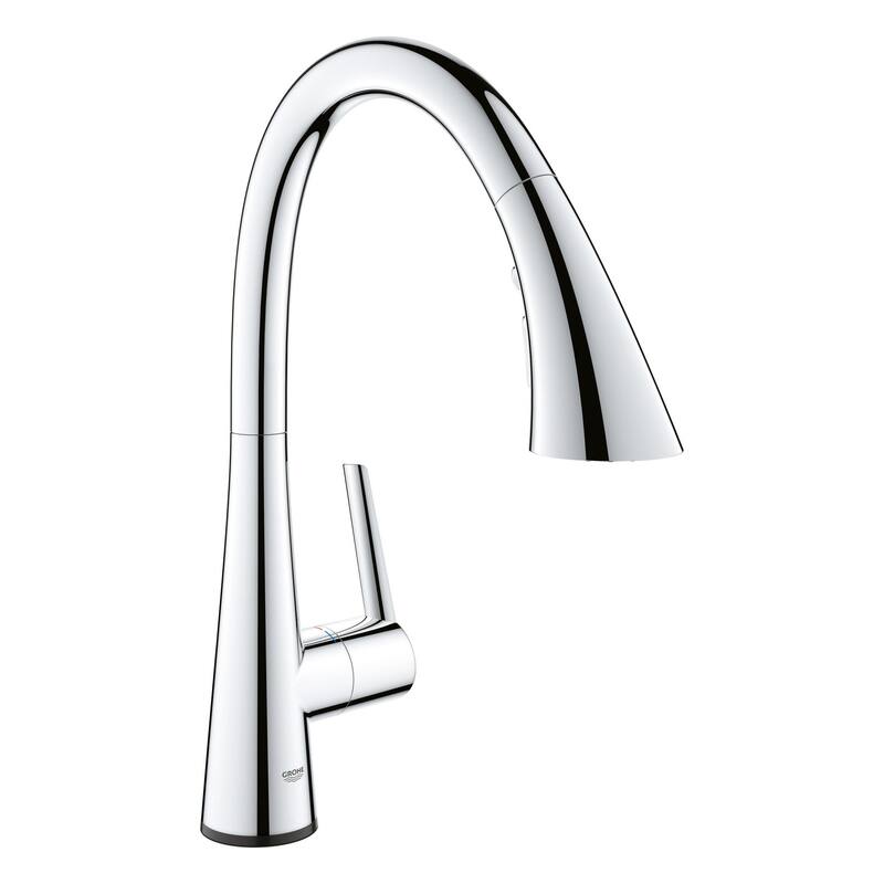 Grohe Zedra 1.75 GPM Single Hole Pull Down Touch Activated Kitchen - Starlight Chrome