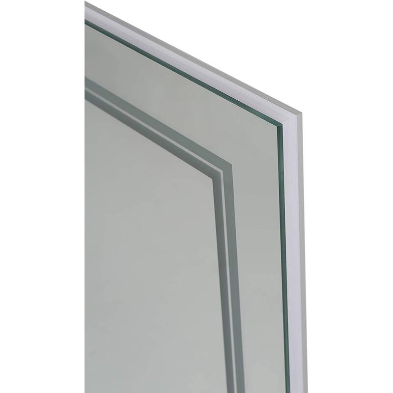 AQUADOM Soho Led Lighted Mirror for Bathroom Defogger, Backlit and Front-Lit