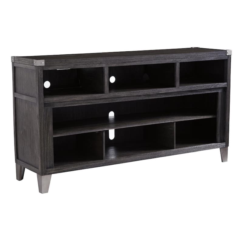 Todoe Contemporary Large TV Stand w/Fireplace Option Gray