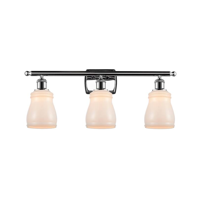 Innovations Lighting Ellery 3 Light 26" Wide Bathroom Vanity Light - Polished Chrome / White