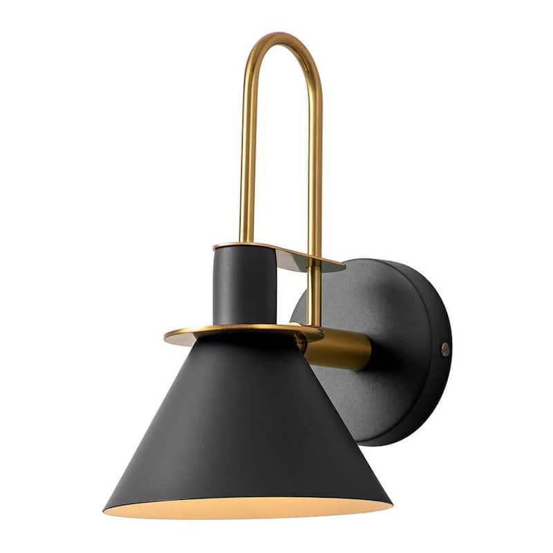 Mid-century Modern 1-Light Cone Wall Sconce - 7in Bedroom Light