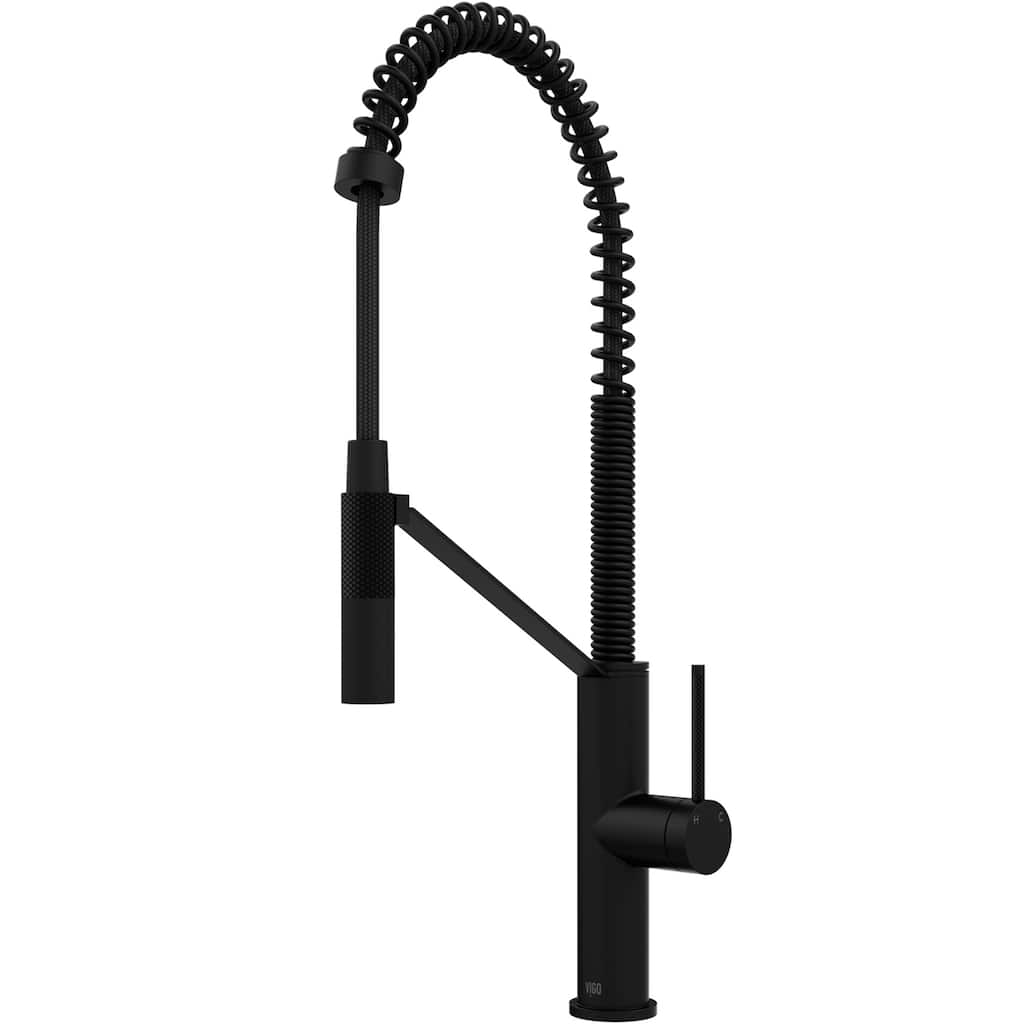 VIGO Livingston 24" H Single Handle Pull-Down Sprayer Kitchen Faucet