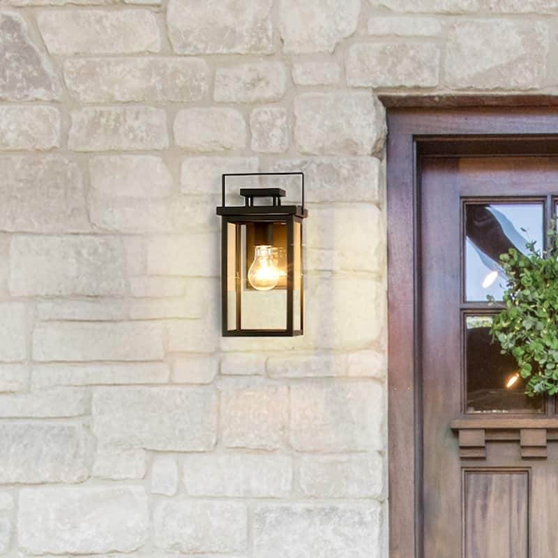 Hunter Timbergrove Outdoor Wall Light - Porch, Patio, Garage - Contemporary, Transitional, Mission - Corrosion Resistant! - 12"