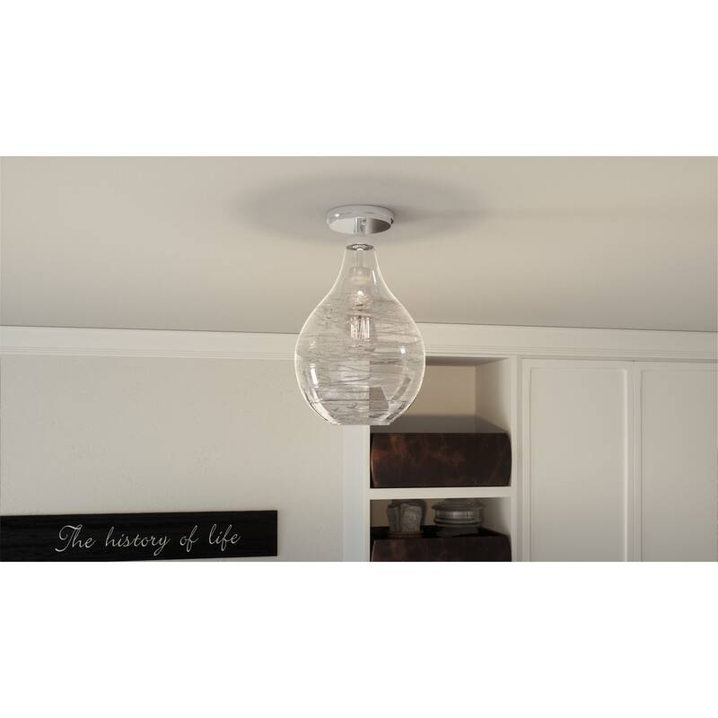 Bellevue Trinity 9" Wide Semi-Flush Ceiling Fixture