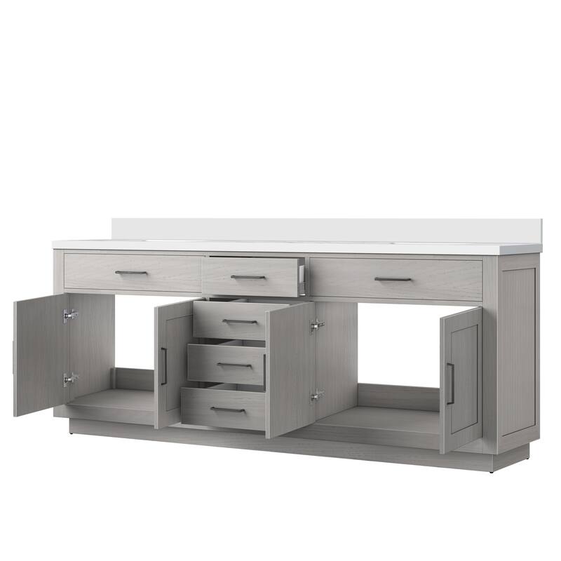 Abbey Bath Vanity with Cultured Marble Top and Sink