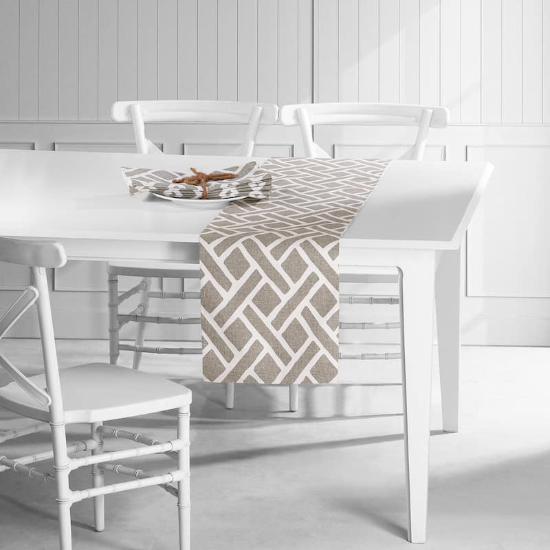 Exclusive Fabrics Martinique Printed Cotton Table Runner & Placemats