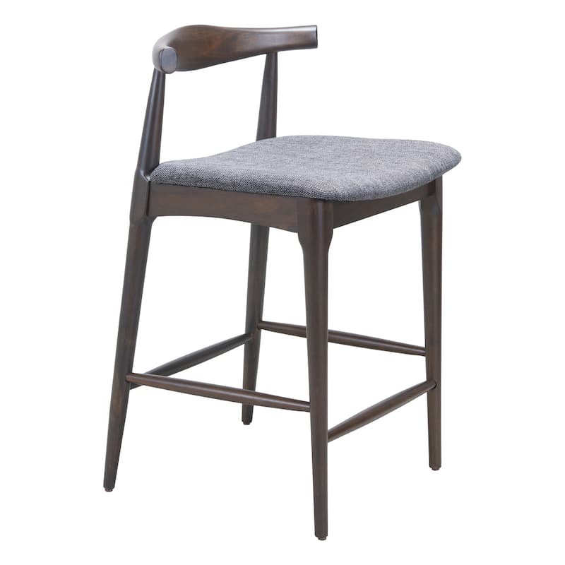 Tuzka Counter Stool Gray & Espresso - Gray/Espresso
