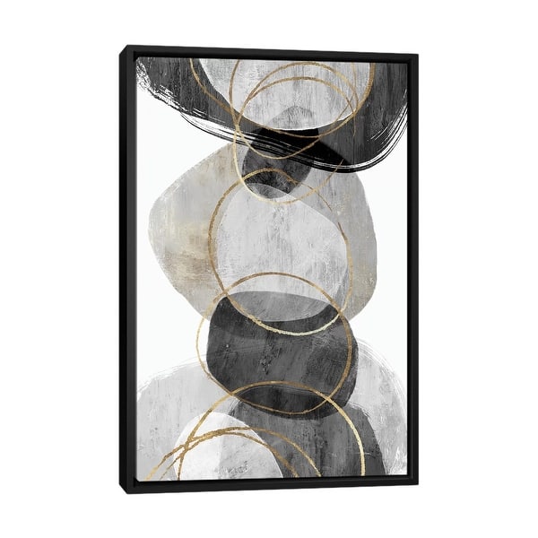 slide 2 of 12, iCanvas "Conglomerate II" by PI Studio Framed Canvas Print Black - 40x26