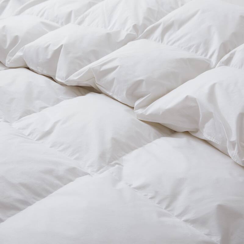 All Season Premium Goose Feather Duvet Insert with 100% Cotton Cover