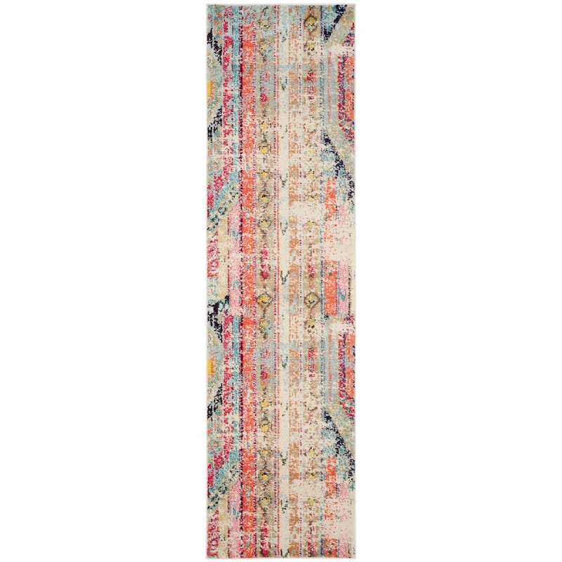 SAFAVIEH Monaco Lumturije Distressed Boho Rug