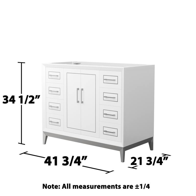 Wyndham Collection WCH515142S-CXSXX-MXX Marlena 42" Single Free