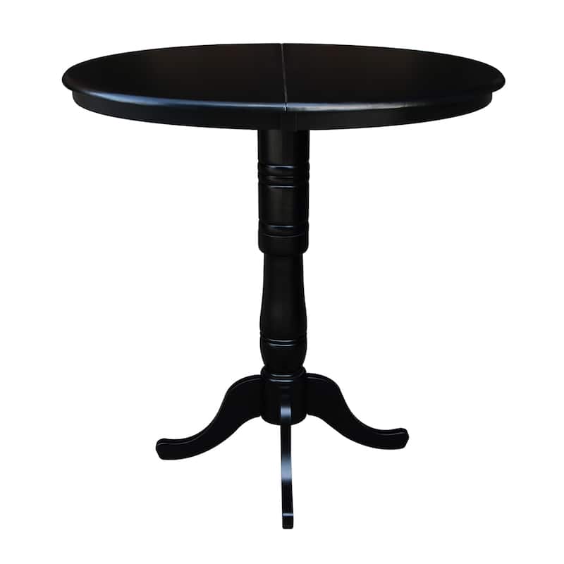 Copper Grove 36-inch Round Pedestal Table with 12-inch Leaf