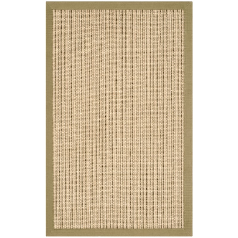 SAFAVIEH Hand-Woven Natural Fiber Alecia Sisal Rug - 2'6" x 4' - Green/Green