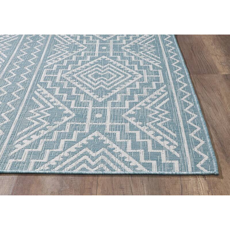 Domani Pyramids Chevron Indoor/ Outdoor Rug