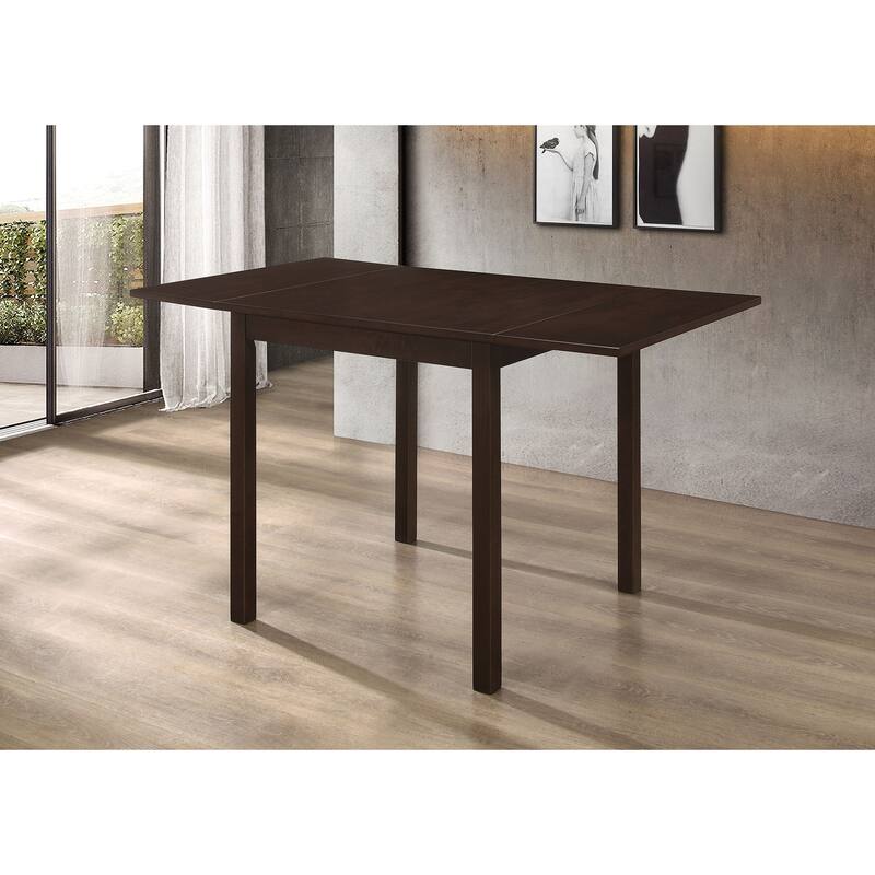 Kelso Rectangular 52-inch Extension Dining Table Cappuccino