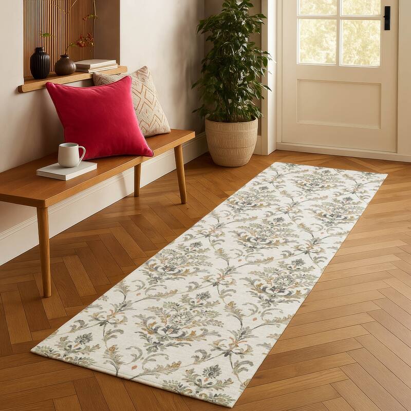 Machine Washable Indoor/ Outdoor Traditional Marrakesh Chantille Rug