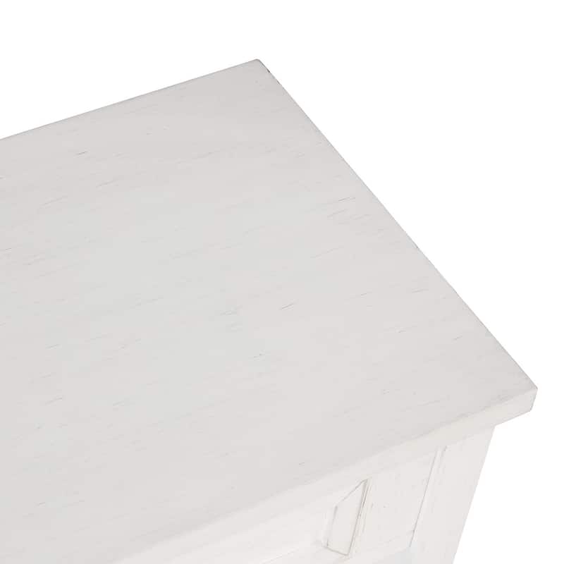 36'' Vintage Entryway Table with 4 Drawers and 1 Storage Shelf