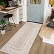 preview thumbnail 28 of 31, Area Rug Modern Washable Rugs for Living Room Bedroom Bordered Rugs Non-Slip Low Pile Rug 2'x6' - Light Tan