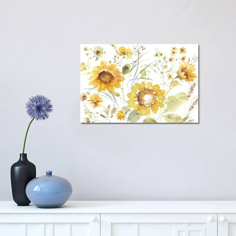 iCanvas "Sunflowers Forever III" by Lisa Audit Canvas Print - 12x18x1.5