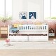 preview thumbnail 44 of 95, Roomfitters Twin Size Daybed Wood Frame with Two Storage Compartments, Space-Saving and Stylish Design for Any Room