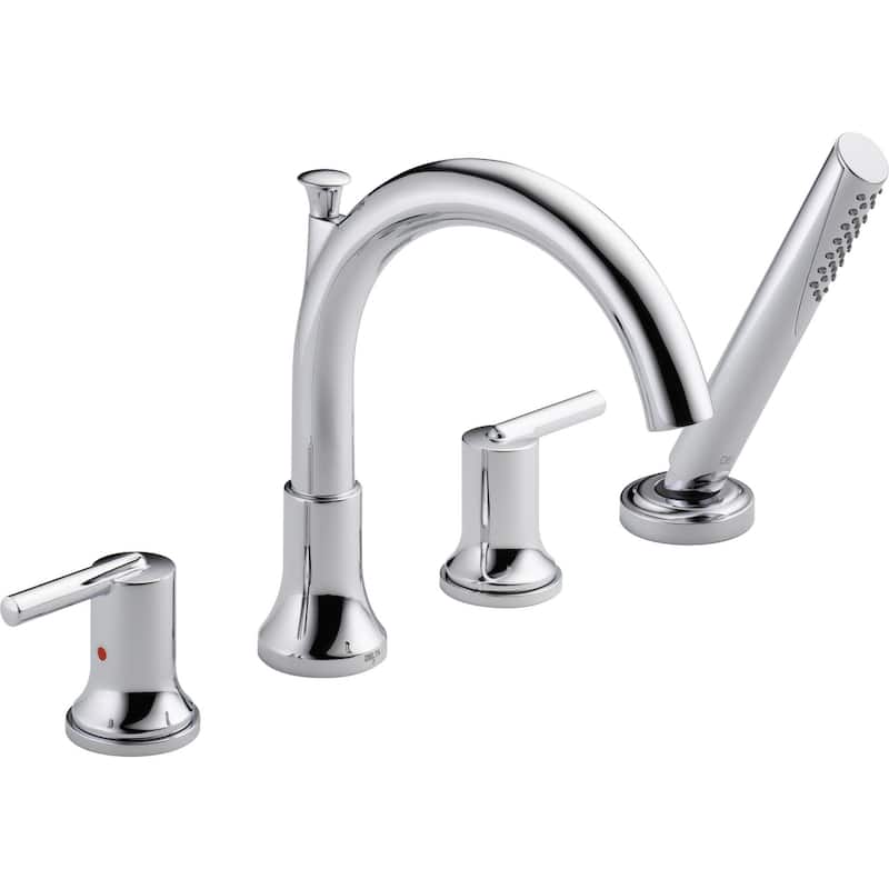 Delta Trinsic Deck Mounted Roman Tub Filler - Includes Hand Shower
