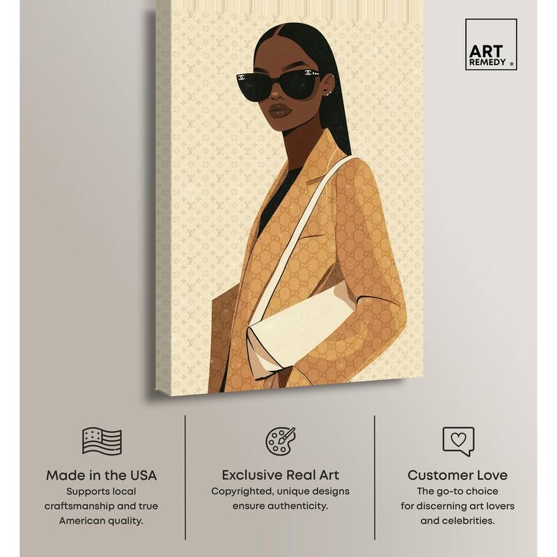 Elegant Coat Gal Canvas by Art Remedy, Gallery Wrapped
