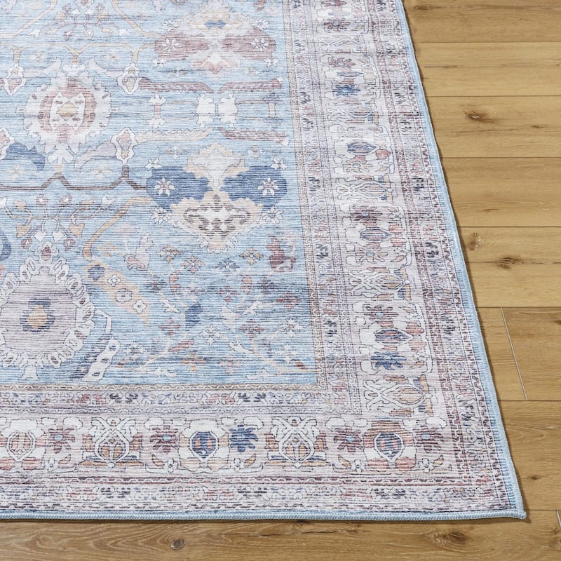 Livabliss Georgina Washable Traditional Area Rug