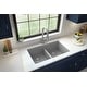 preview thumbnail 42 of 69, Karran 32" Undermount Double Equal Bowl Quartz Kitchen Sink Kit - 32" x 19.5" x 9"