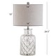 preview thumbnail 10 of 10, Artichoke 24.5" LED Glass Table Lamp, Mercury Silver (Set of 2) by JONATHAN Y