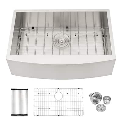 Farmhouse Stainless Steel 16 gauge Apron Front Kitchen Sink