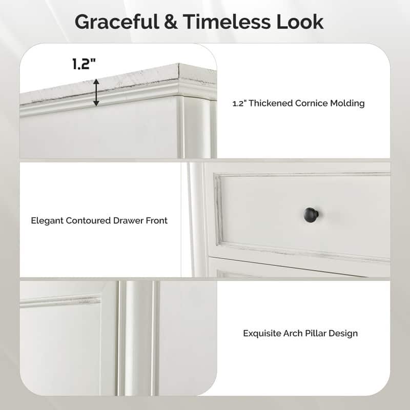 White MDF 2-Drawer Nightstand with Outlet, Black Brushed Handles, 19.7x13.8x25.8in - 1pc