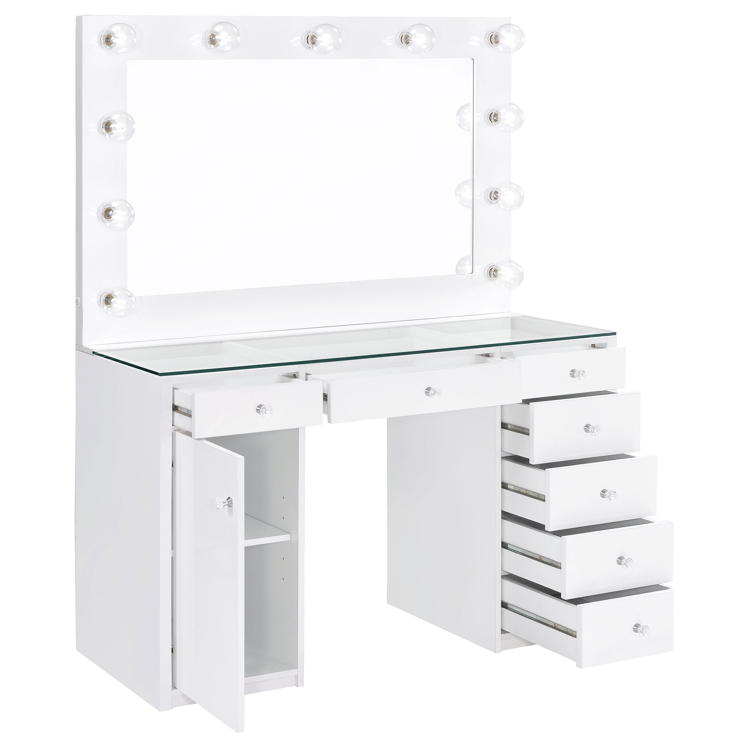 Atlanta Package Deal Mirrored Grey 7 Draw Dressing Table & Stool - pre  order special offer price Feb 10th arrival