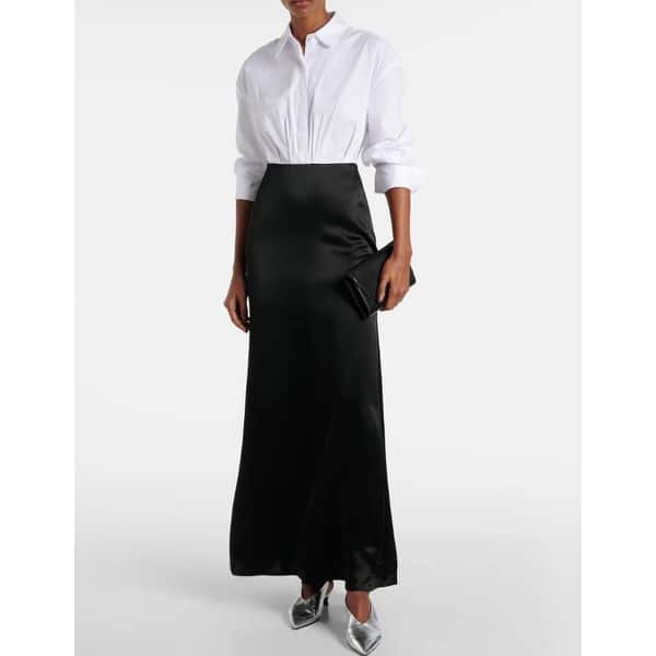 Staud Womens Nile Long Sleeve Colorblock Midi Dress Black - Bed Bath &  Beyond - 42319264
