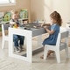 preview thumbnail 16 of 21, Costway Multifunctional Kids Table & 2 Chairs Set with Removable - See Details