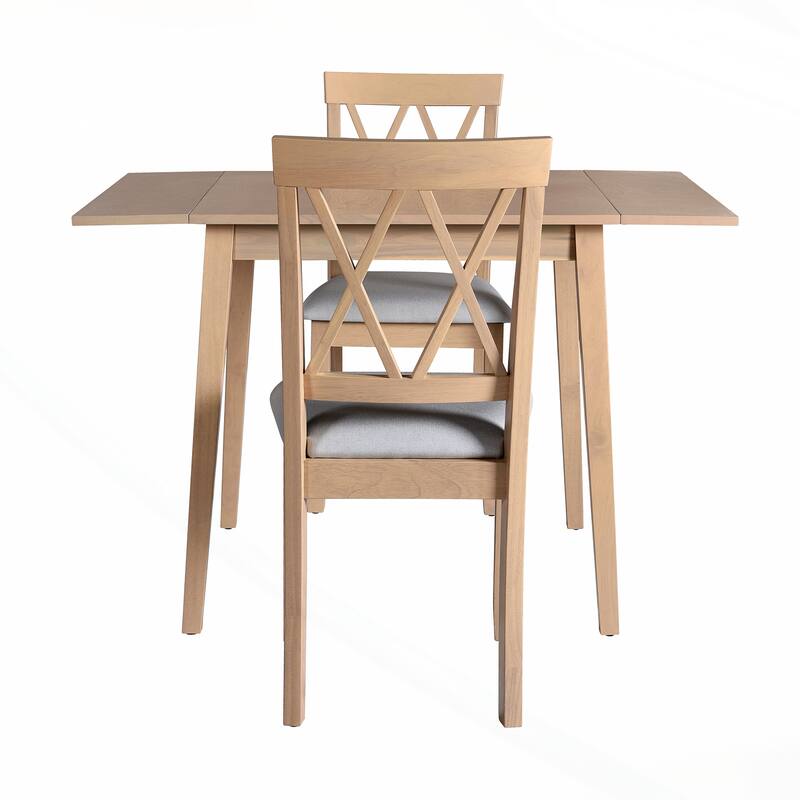 Versatile Folding Dining Table with Rubberwood Legs for Various Rooms