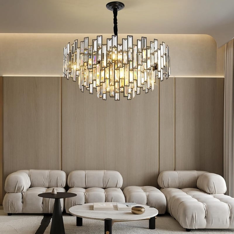 KAYLA 24in Chandelier 10-Light Crystal Chandelier