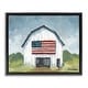 preview thumbnail 1 of 26, Stupell Patriotic Country Barn Framed Floater Canvas Wall Art Design By Sara Baker 21 x 17 - Black