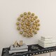 preview thumbnail 7 of 15, Gold Metal Starburst Wall Decor with Orb Detailing