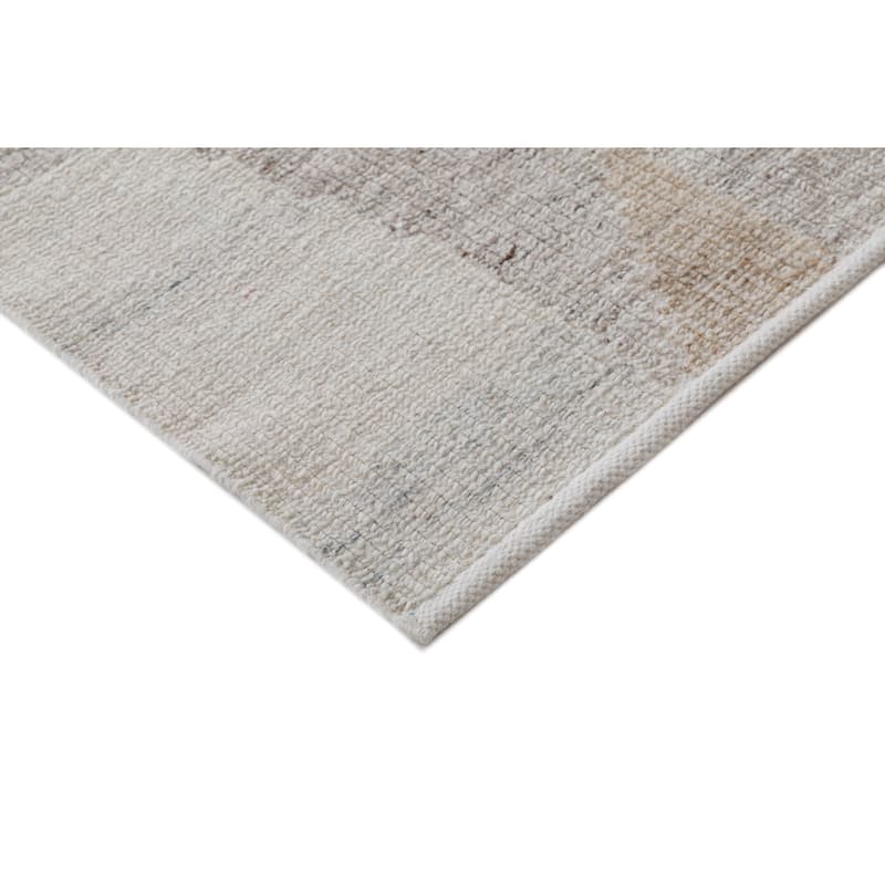 Terra by Obeetee Lean Kali Neutral Rug - Lavender/Ivory - 2'6" x 8'