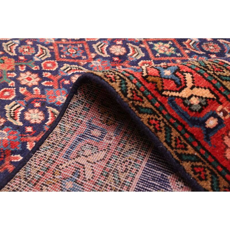 ECARPETGALLERY Hand-knotted Andelz Dark Navy Wool Rug - 3'9 x 10'8