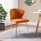preview thumbnail 58 of 89, Aruna Accent Chair with Metal Legs 20''W X 19.5 ''D X 29''H by HULALA HOME Orange