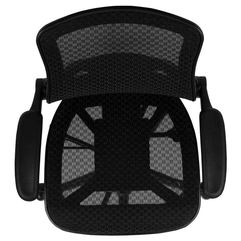 Mid-Back Swivel Office Chair with Adjustable Foot Ring