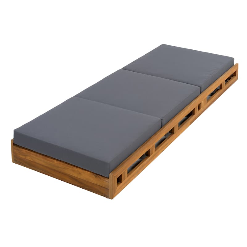 Outdoor Patio Chaise Lounge Chairs Adjustable Backrest Lounge Chairs with Water-repellent Cushions for Poolside Balcony Garden