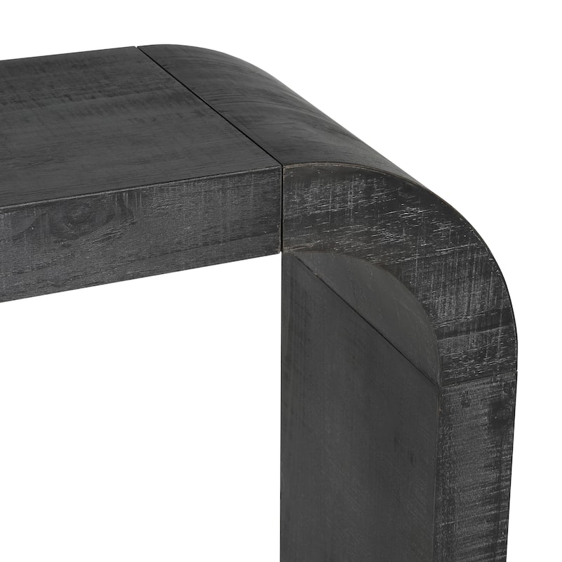 Curved Edge Entryway Console Table Living Room Accent Table