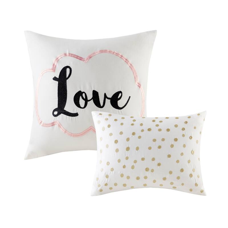 Intelligent Design Khloe Metallic Printed Duvet Cover Set