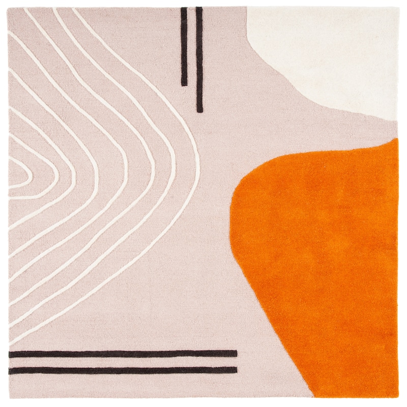 SAFAVIEH Handmade Rodeo Drive Vutka Mid-Century Modern Wool Rug