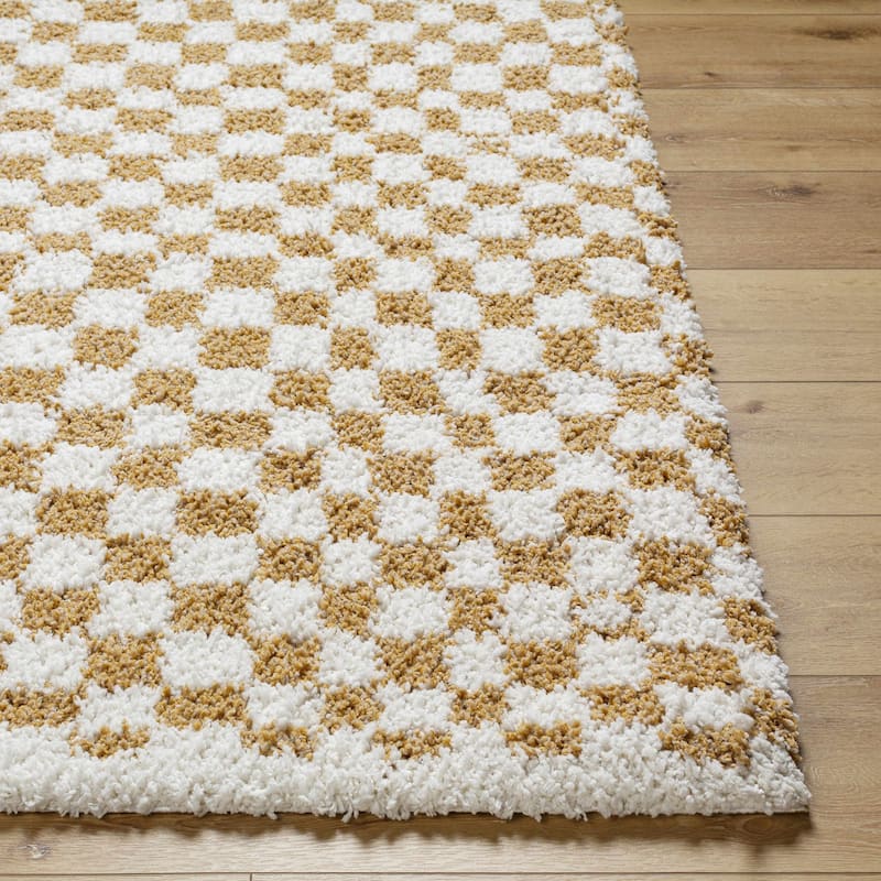 Hauteloom Kieu Hallway, Kitchen Runner Rug - Plush Pile - Driftwood, Black White, Silverton - 2'7" x 7'3"