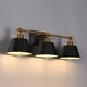 preview thumbnail 13 of 29, Modern Farmhouse Black Gold 3-Light Bathroom Vanity Lights Dimmable Wall Sconces