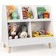 preview thumbnail 13 of 11, 5-Cube Kids Bookshelf and Toy Organizer with Anti-Tipping Kits - 31.5" x 14" x 28"